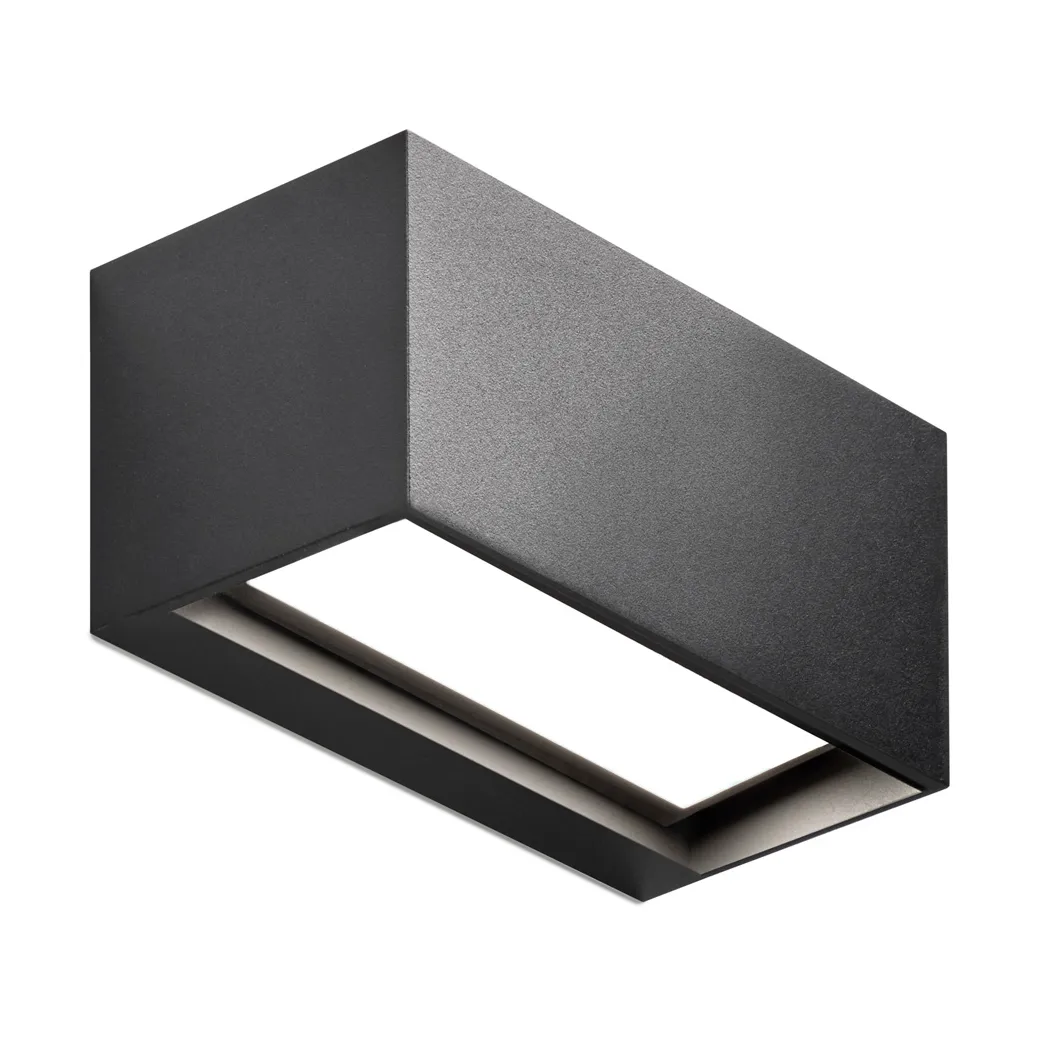 Linea W1 vägglampa switch tune, Black, 7x15 cm Light-Point