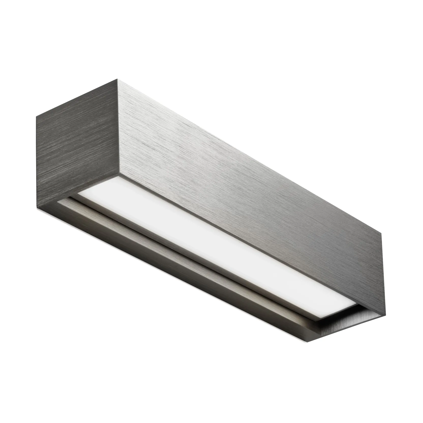 Linea W2 vägglampa switch tune, Titanium, 7x30 cm Light-Point