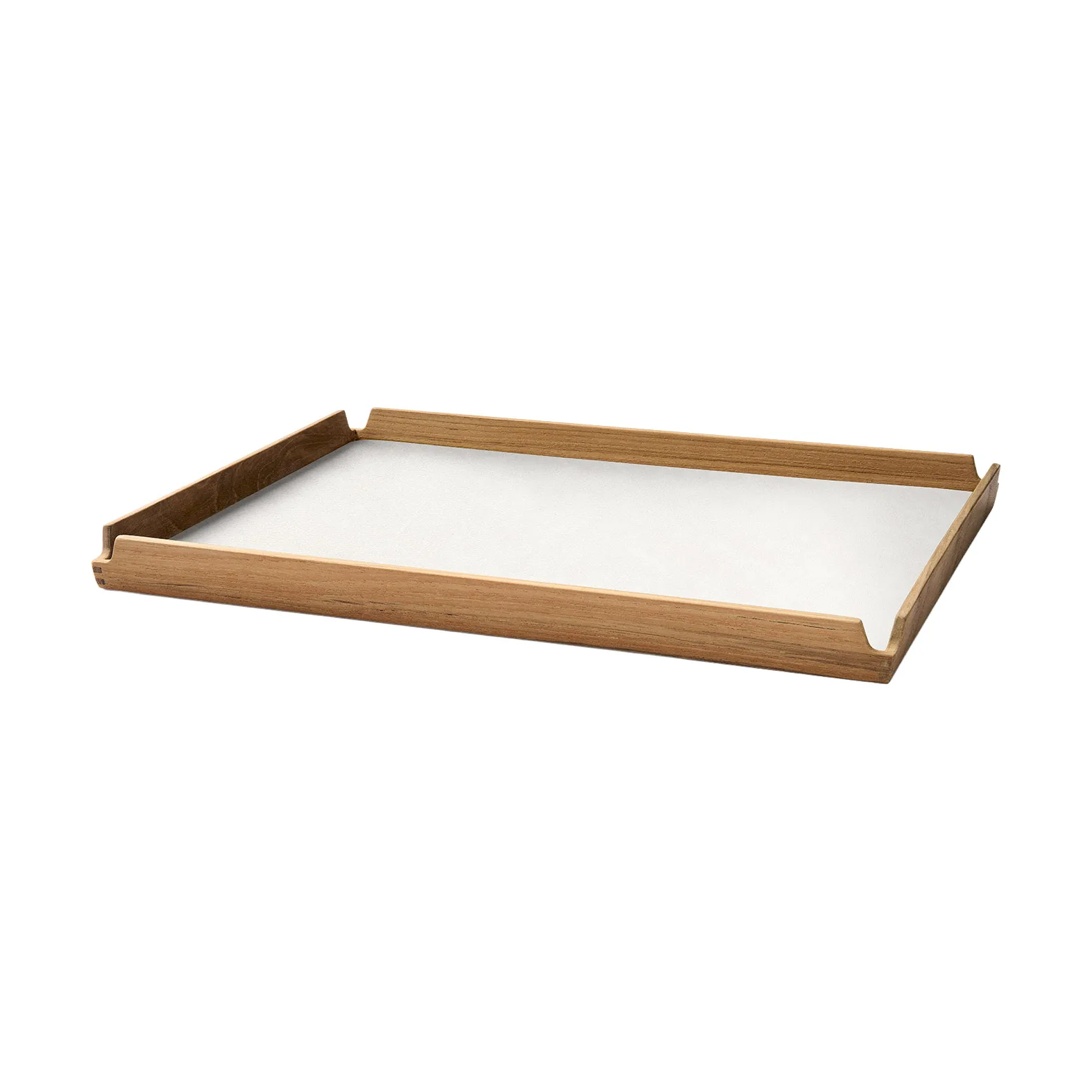 Airy teakbricka square L, Nupo pure white LIND DNA