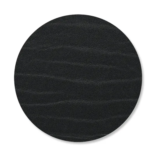 Buffalo glasunderlägg circle, svart LIND DNA
