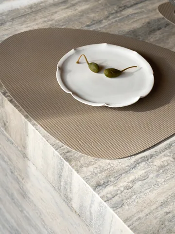 Corduroy bordstablett curve L - Clay Brown - LIND DNA