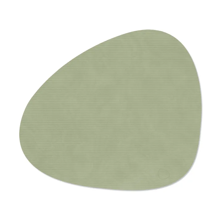 Corduroy bordstablett curve L - Olive Green - LIND DNA