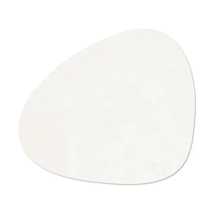 Corduroy bordstablett curve L - Pure white - LIND DNA