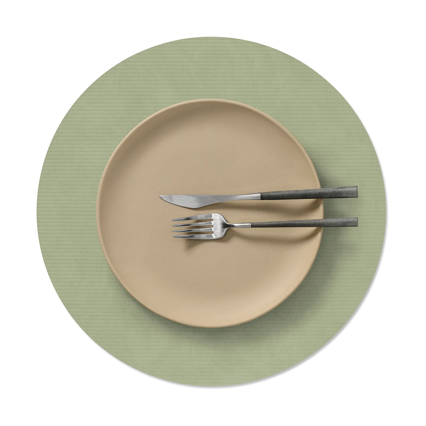 Corduroy bordstablett, Olive green, circle, L LIND DNA