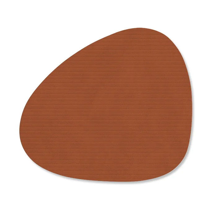 Corduroy glasunderlägg curve - Rust - LIND DNA