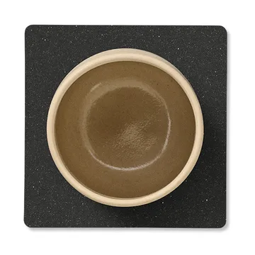 Core glasunderlägg square - Flecked anthracite - LIND DNA
