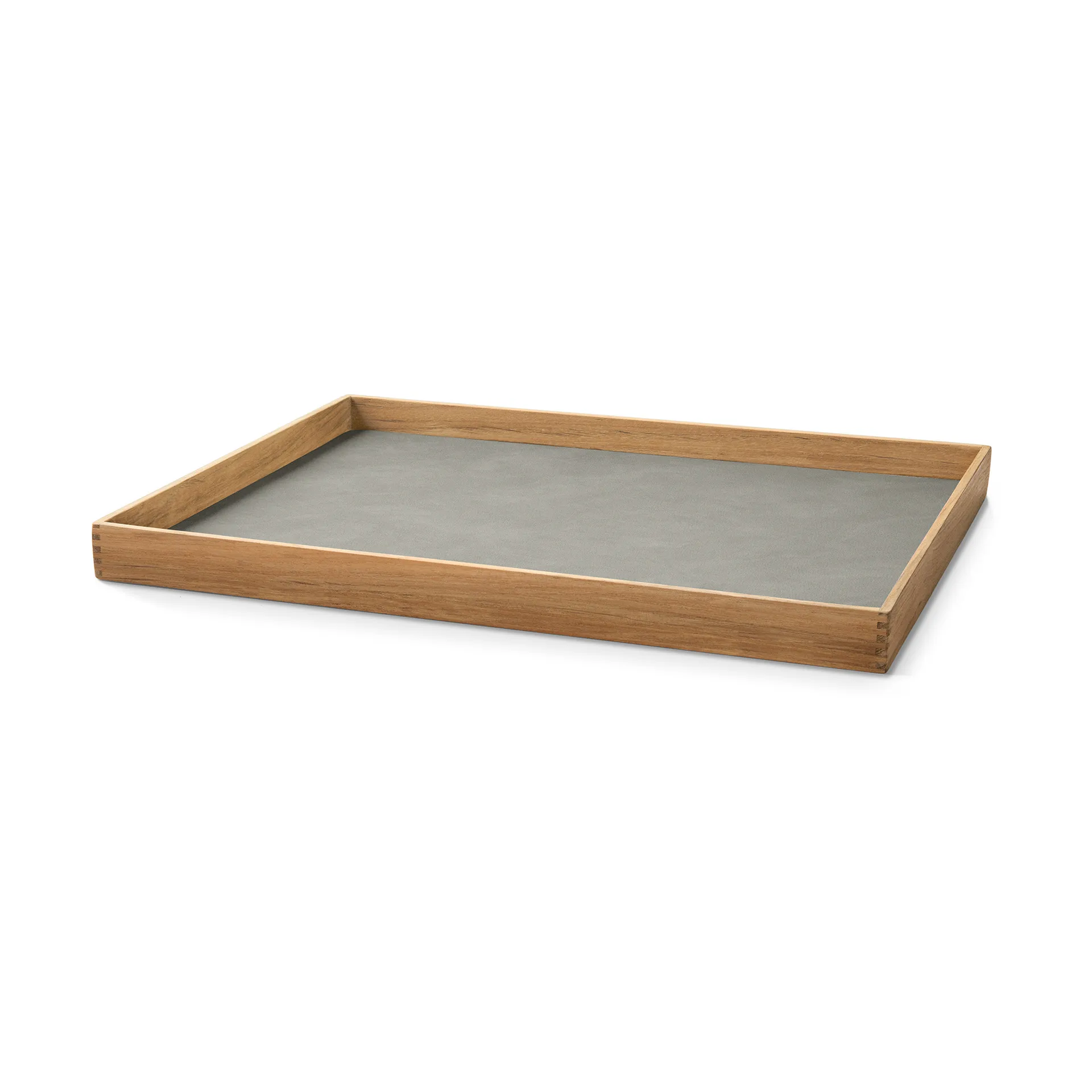 Even teakbricka square L, Nupo light grey LIND DNA