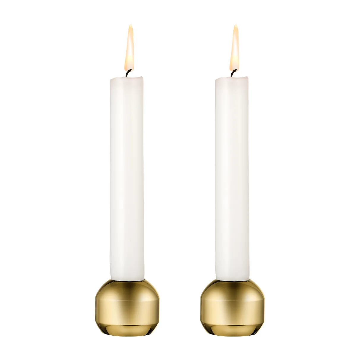 Silhouette ljusstake 34 2-pack, Guld LIND DNA