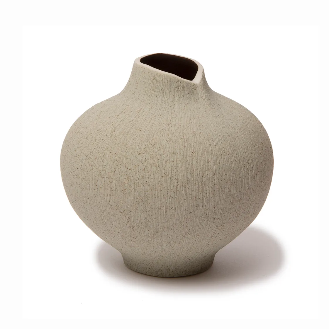 Line vas, Sand grey, medium Lindform