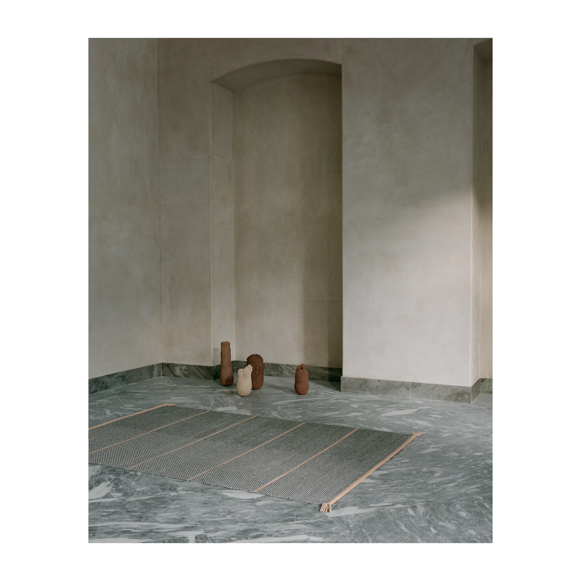 Vision Walk ullmatta 170x240 cm, Grey-rose Linie Design