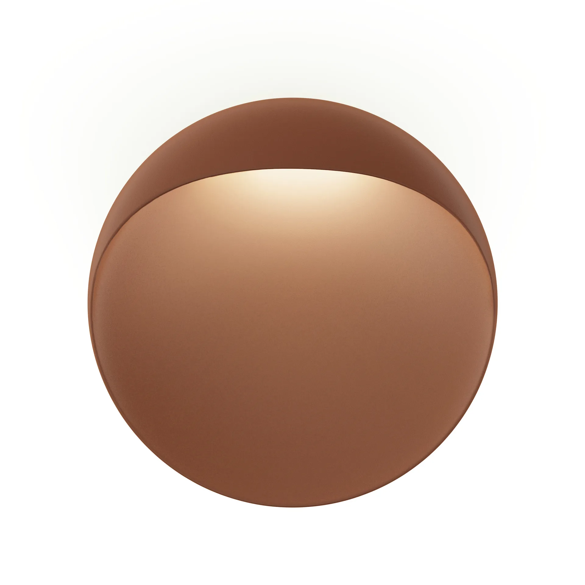 Flindt vägglampa Ø20 cm, Corten Louis Poulsen