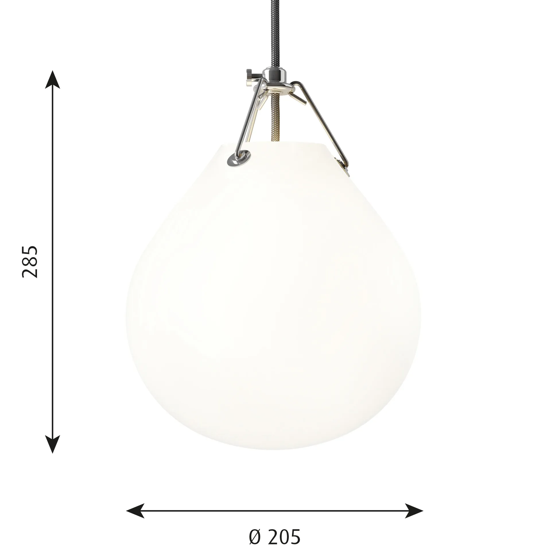 Moser pendel Ø20,5 cm, Matt vit Louis Poulsen