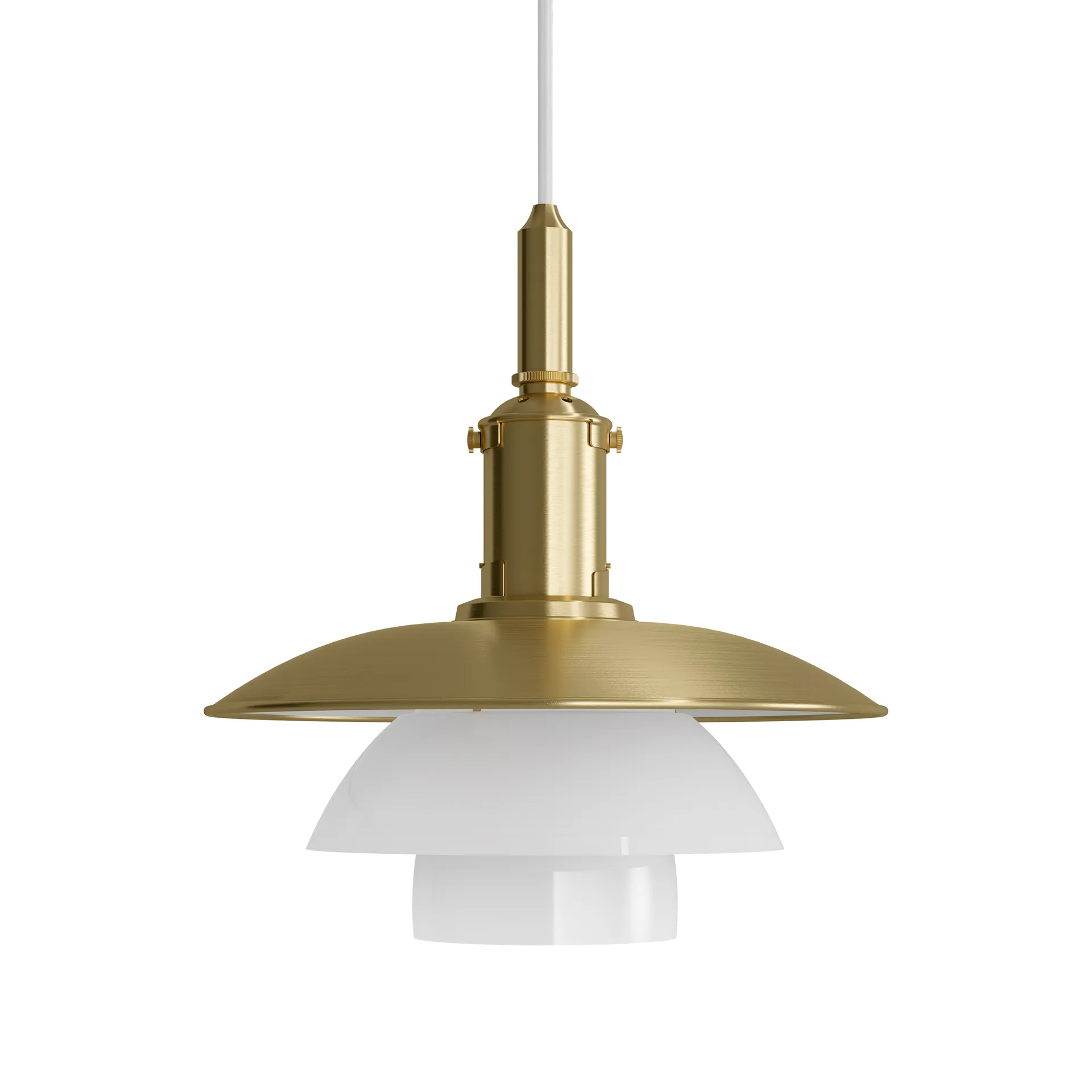 PH 3/3 pendel Limited Edition, Mässing-opalglas Louis Poulsen