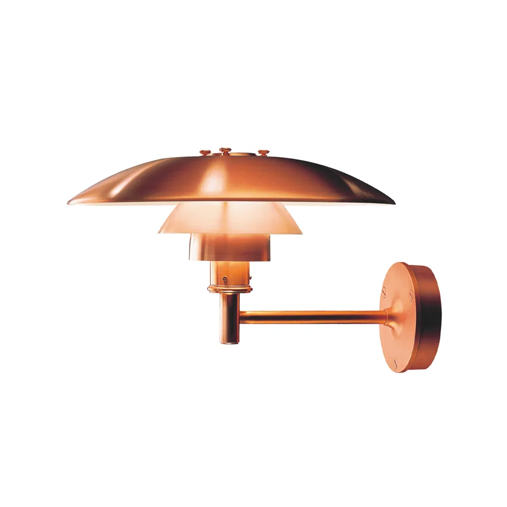 PH vägglampa, Brushed copper Louis Poulsen