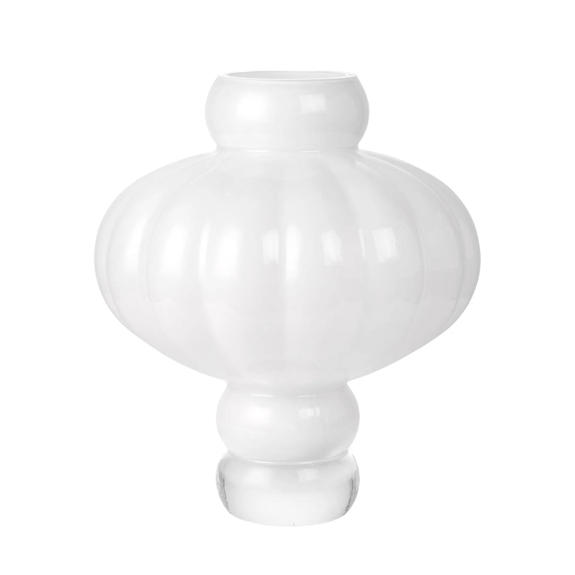 Balloon 08 vas 30 cm, Opal White Louise Roe