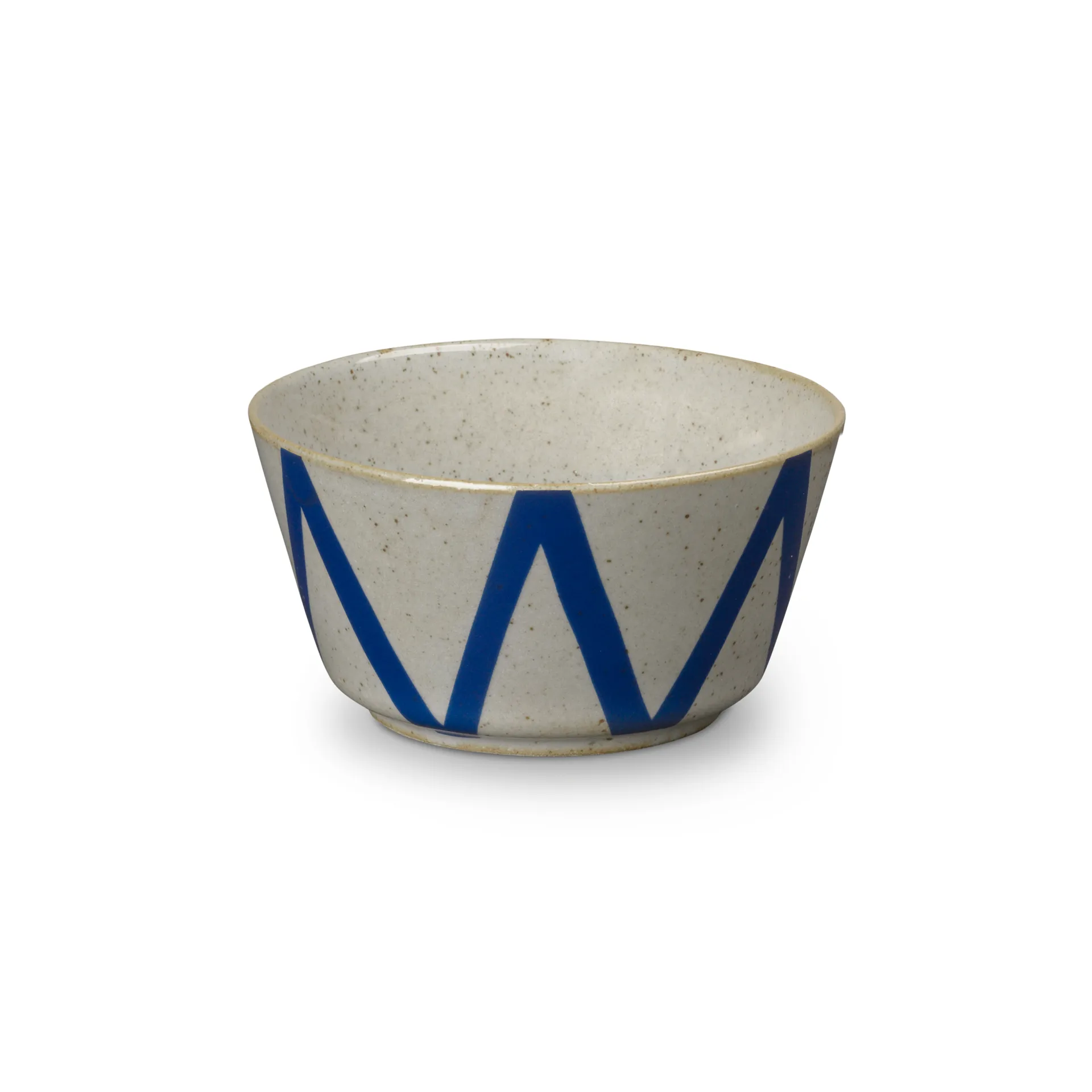 DAN-ILD sicksack skål Ø9 cm, Blå Lyngby Porcelæn