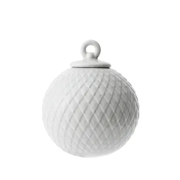 Rhombe julkula Ø7 cm - Vit - Lyngby Porcelæn