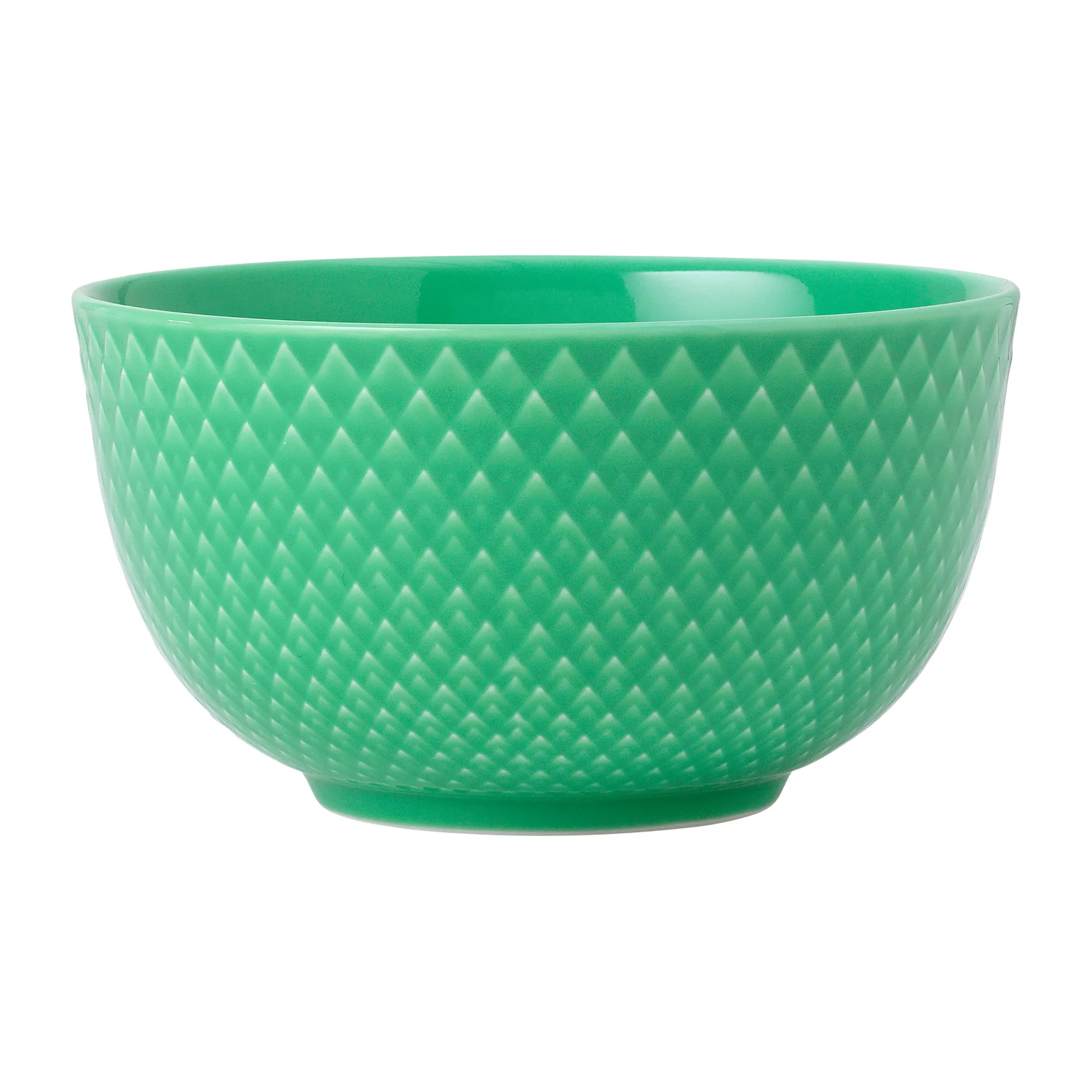 Rhombe skål Ø11 cm, Grön Lyngby Porcelæn