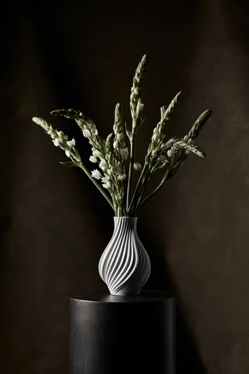 Twist vas 18 cm - Vit - Lyngby Porcelæn
