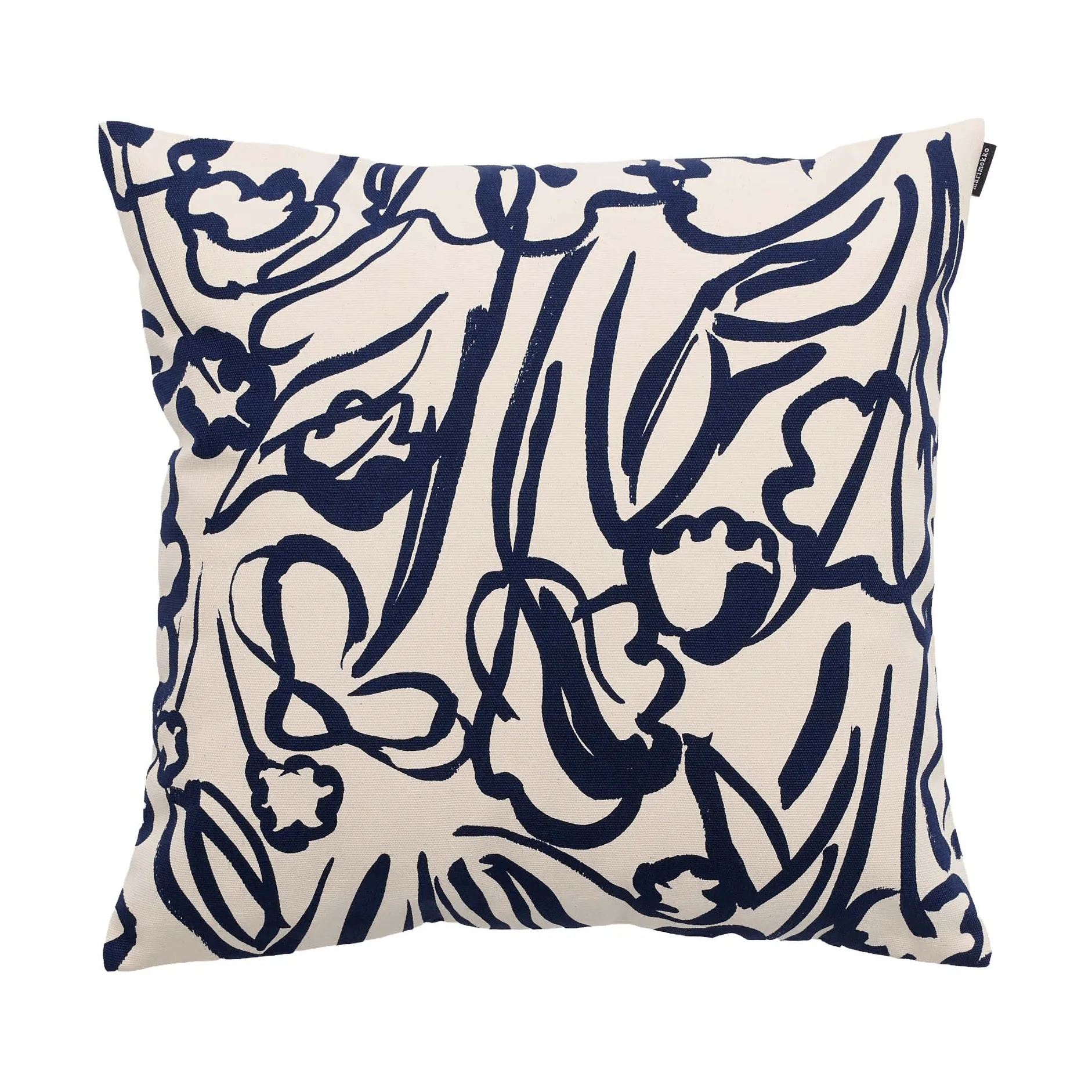 Ensikukat kuddfodral, Off white-dark blue, 50x50 cm Marimekko