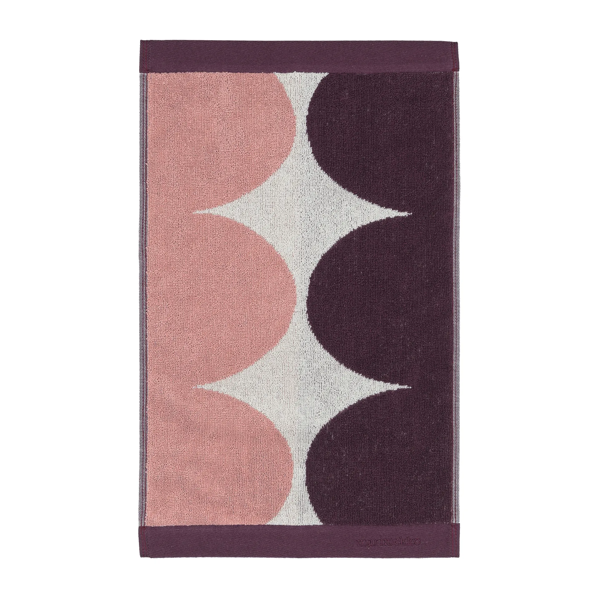 Härkä gästhandduk 50x30, vit-rosa-röd Marimekko