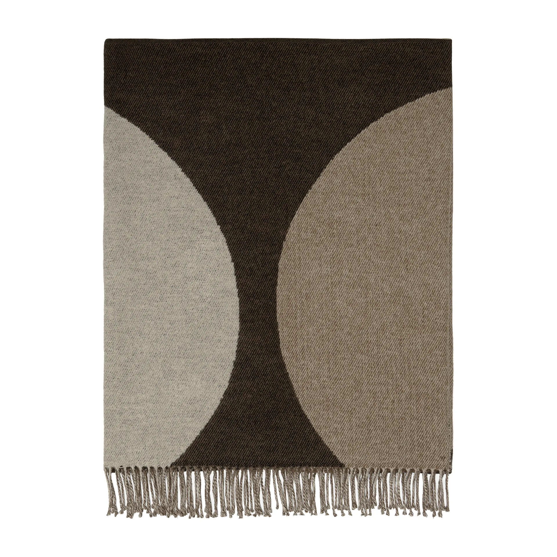 Härkä pläd 170x130 cm, svart-brun-beige Marimekko