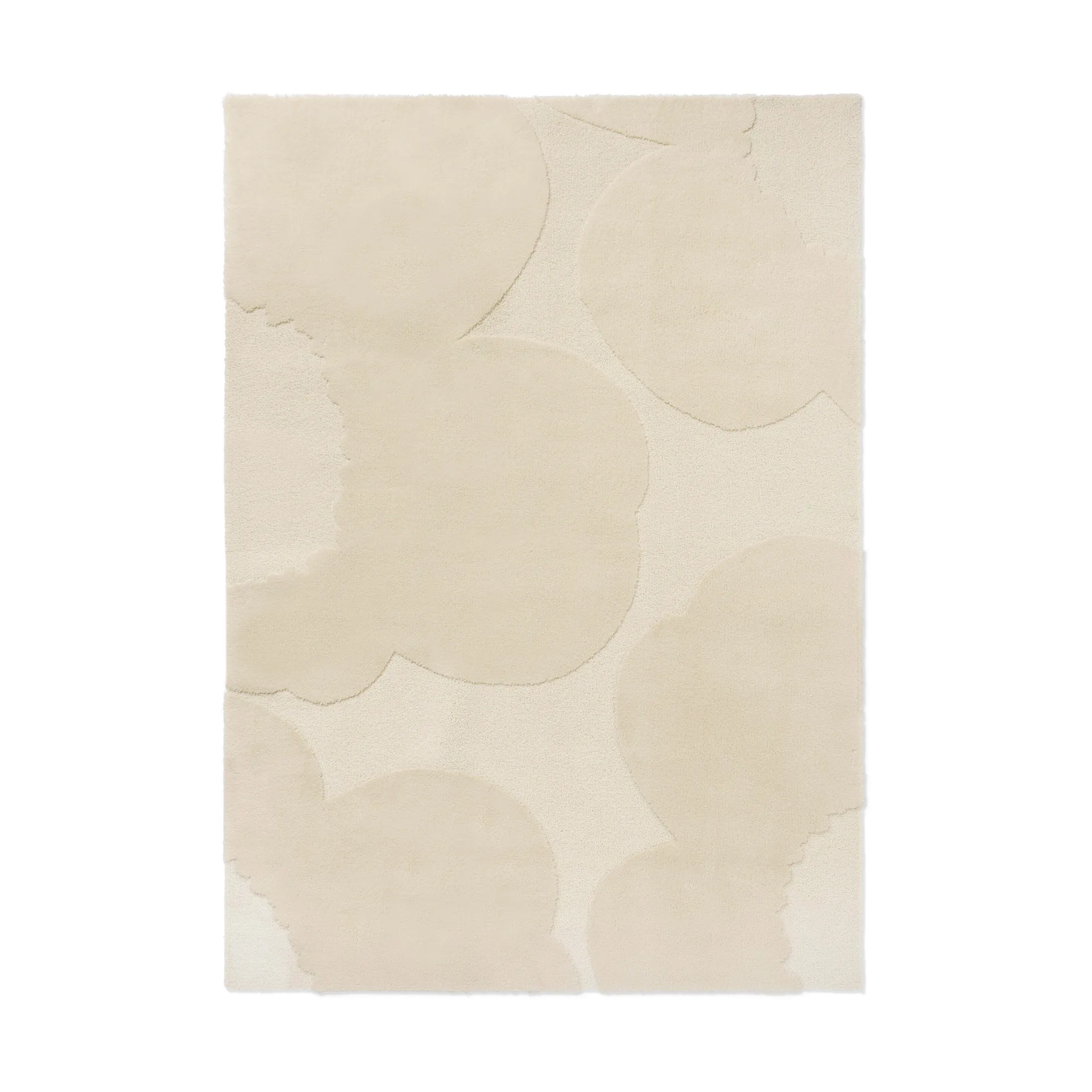 Iso Unikko ullmatta, Natural White, 140x200 cm Marimekko