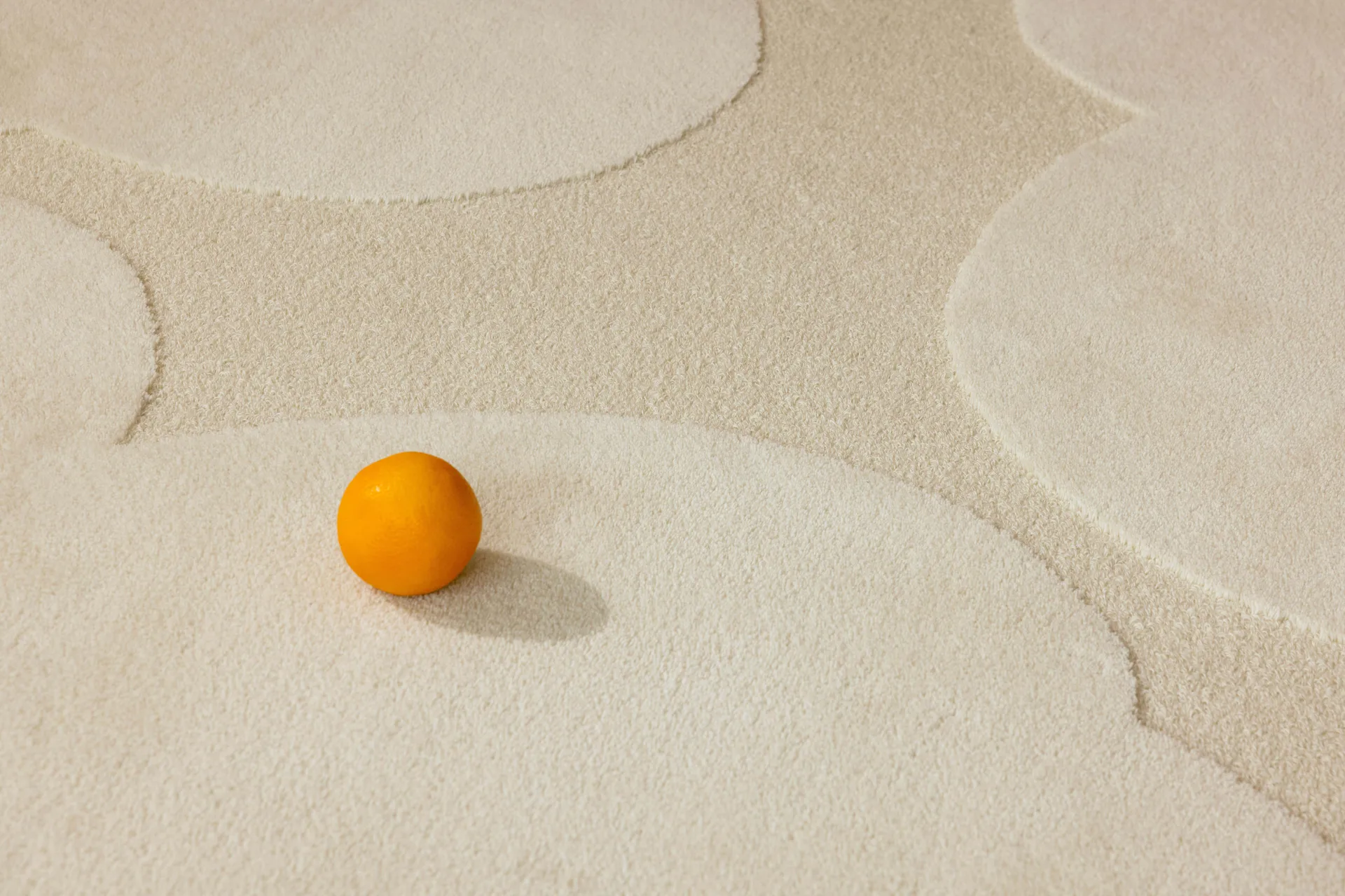 Iso Unikko ullmatta, Natural White, 140x200 cm Marimekko