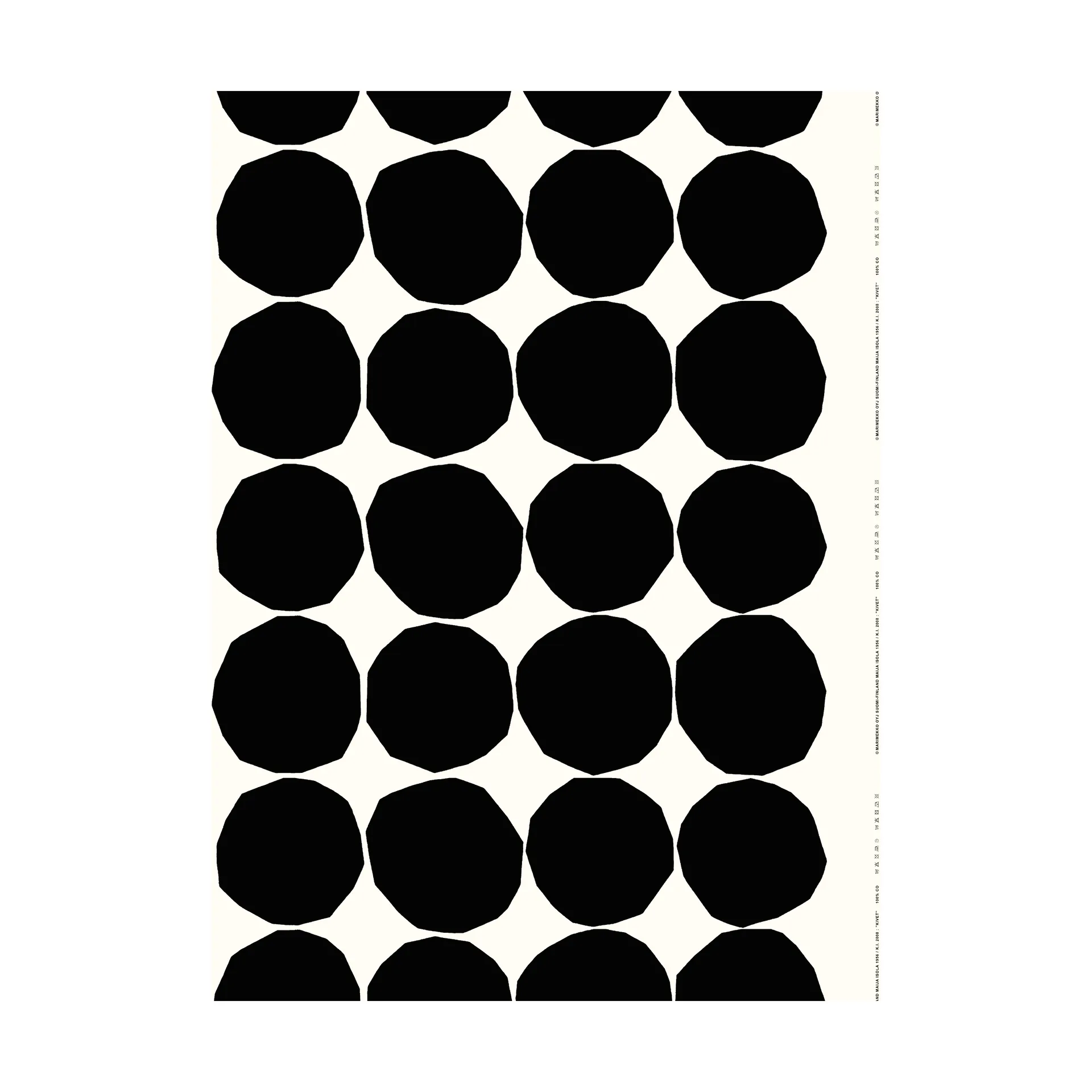 Kivet tyg, Svart Marimekko