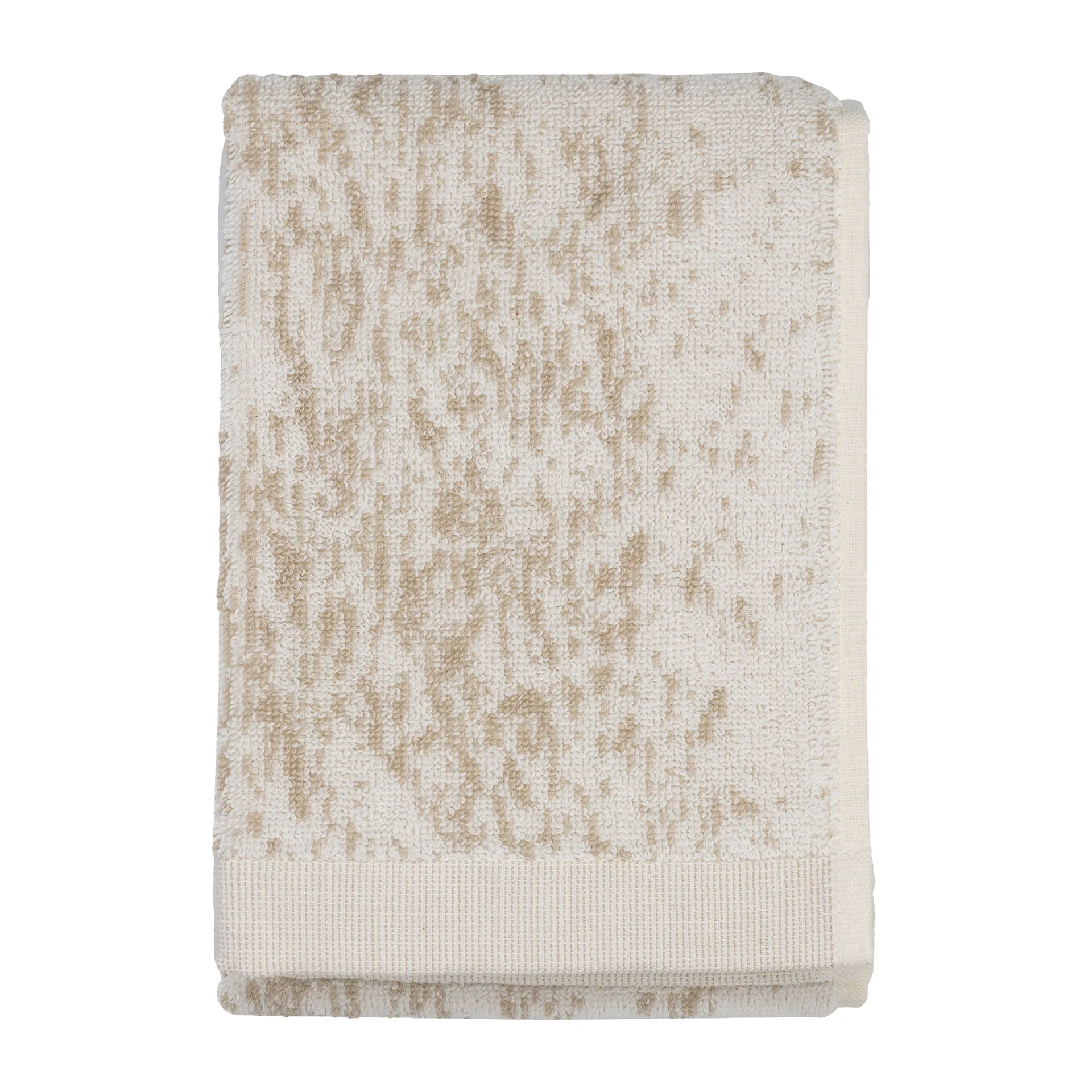 Kuiskaus handduk 50x30 cm, vit-beige Marimekko