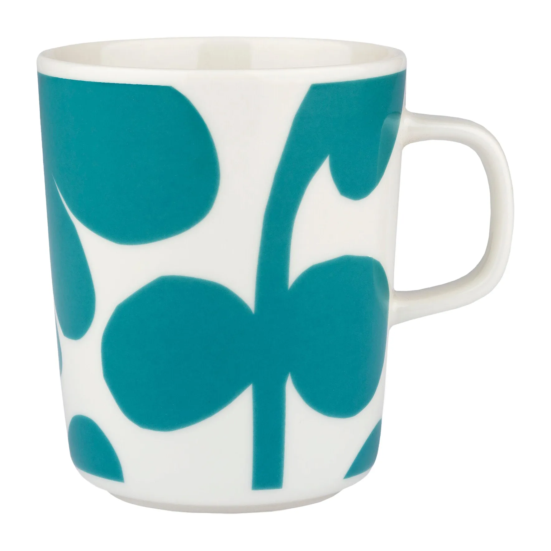 Leikko mugg 25 cl, Vit-turkos Marimekko