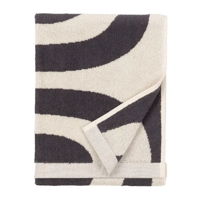 Melooni handduk 50x70, Charcoal-off white Marimekko