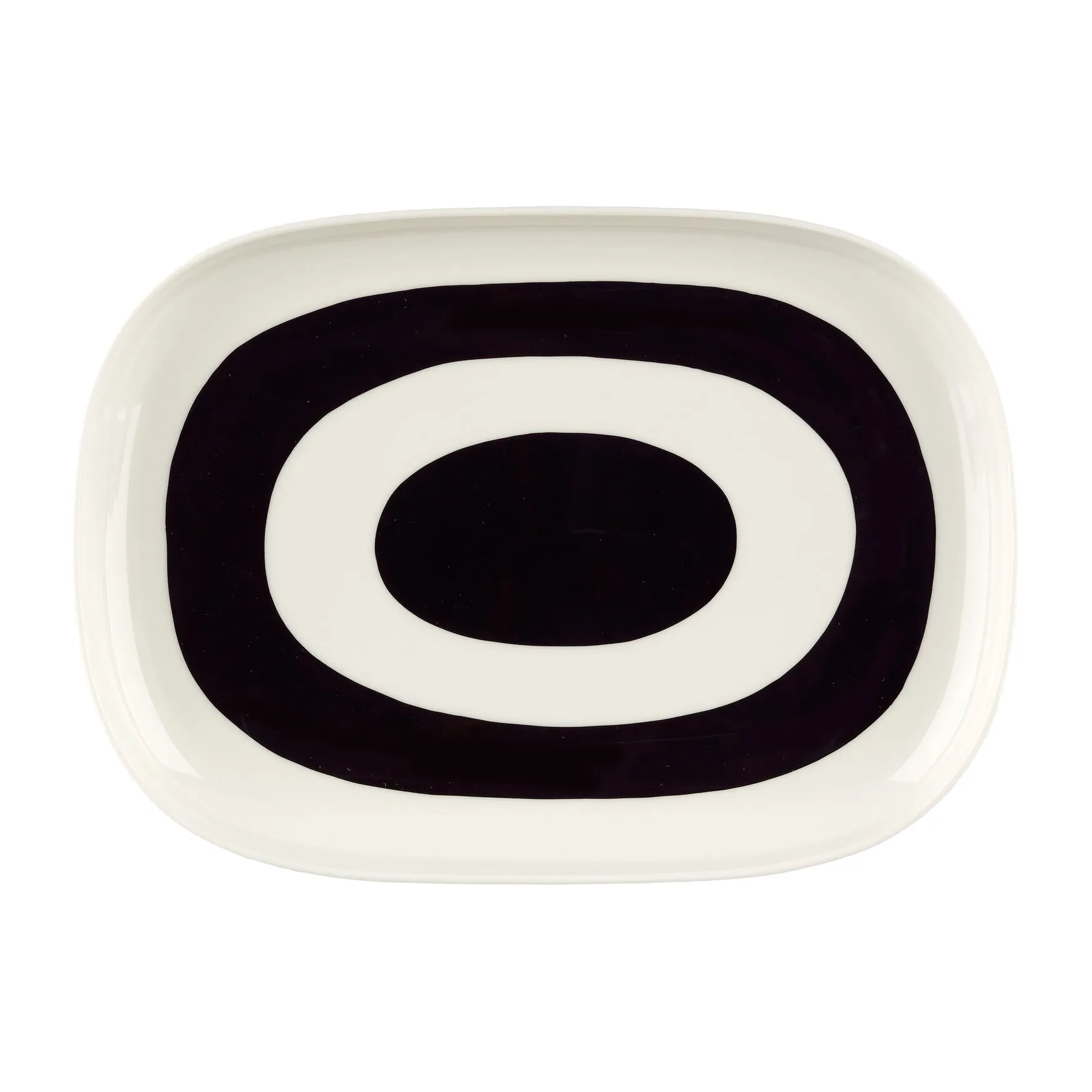 Melooni tallrik 32x23 cm, White-clay Marimekko
