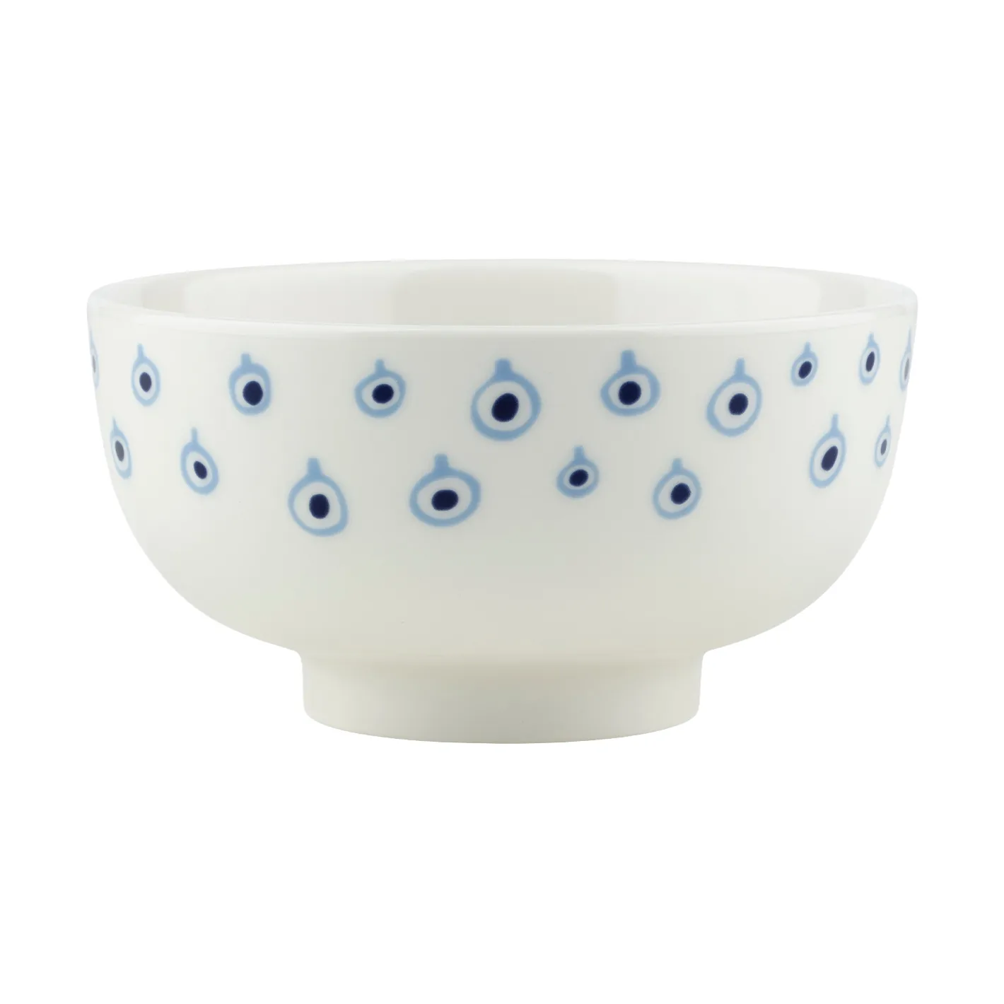 Musta Tamma skål 3 dl, Off white-orange red-light blue Marimekko