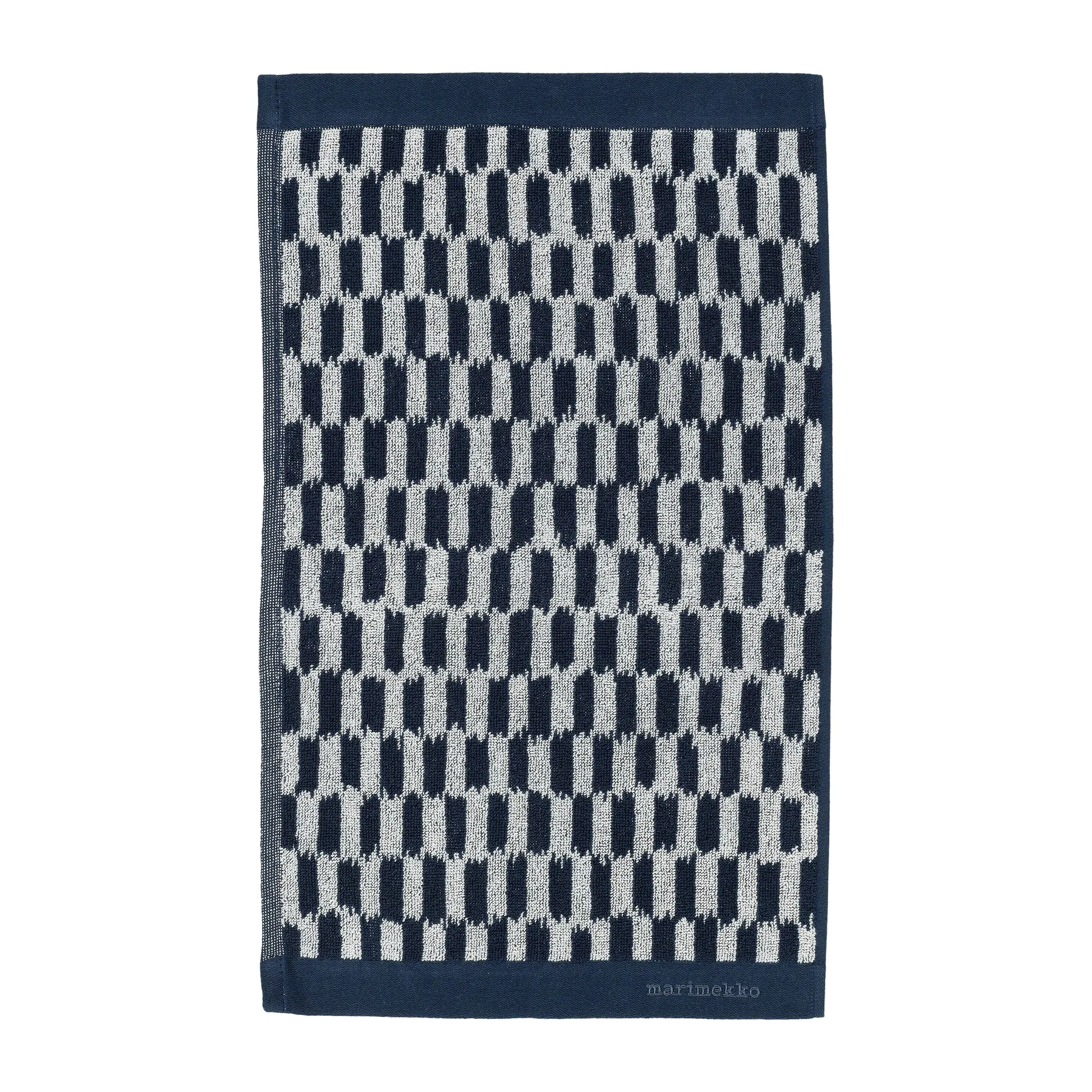 Piekana handduk dark blue-off white, 30x50 cm Marimekko