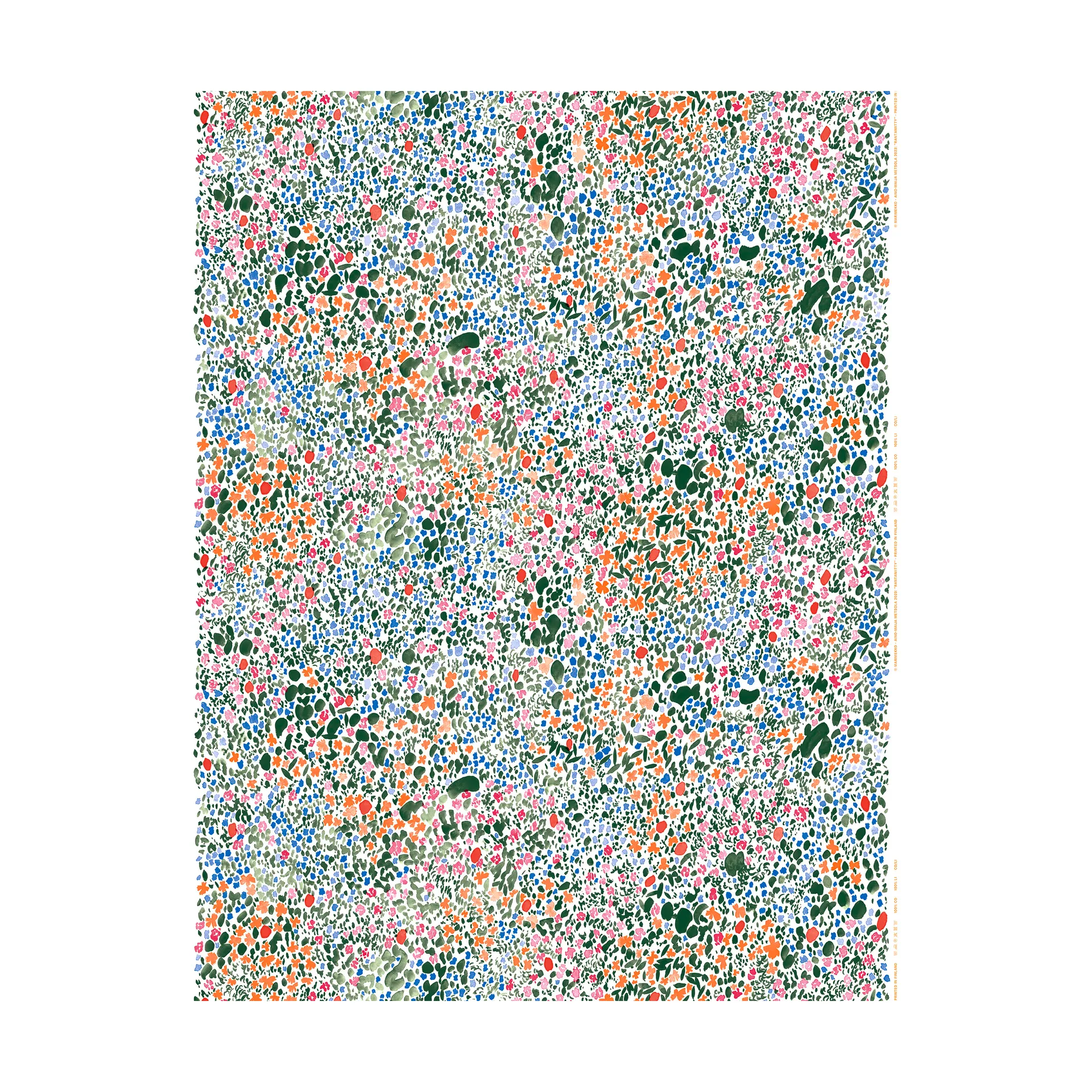 Rantaniitty vaxduk, White-multi Marimekko