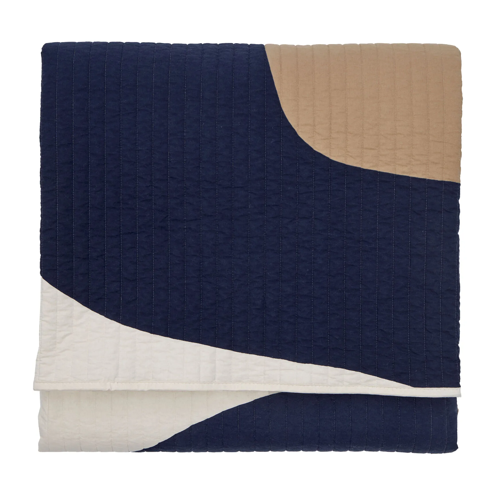 Seireeni överkast 234x260 cm, Beige-mörkblå-naturvit Marimekko