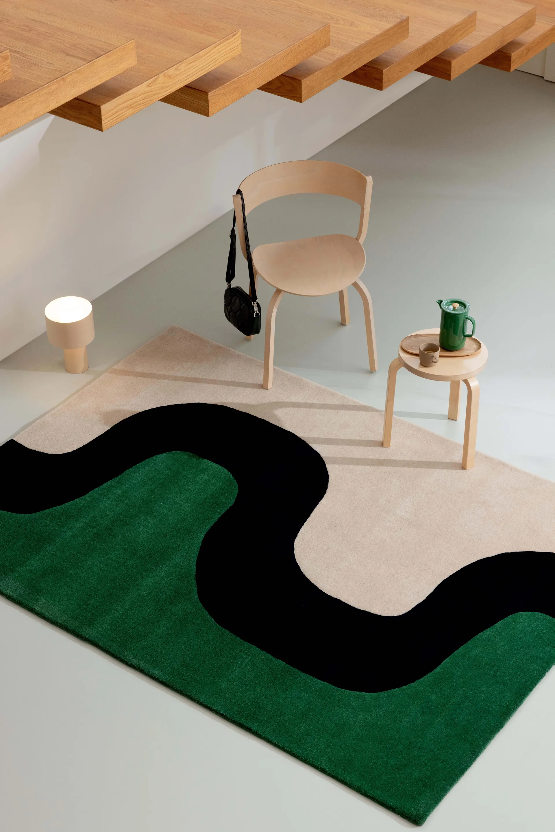 Seireeni ullmatta, Green, 140x200 cm Marimekko