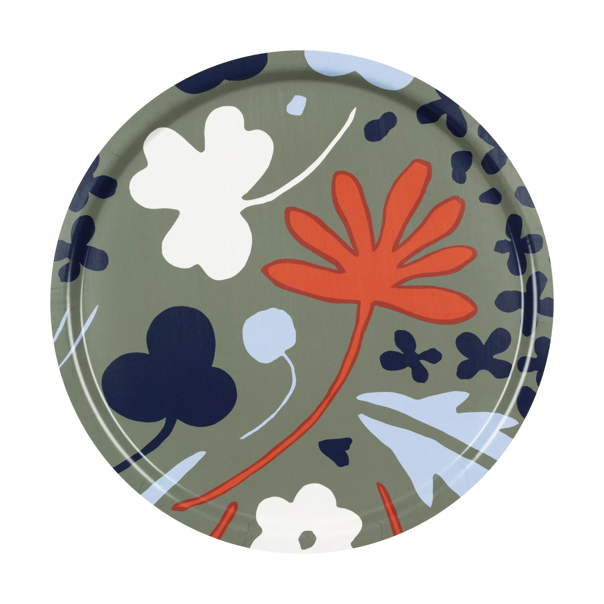 Suvi bricka Ø46 cm, Grey green-dark blue Marimekko