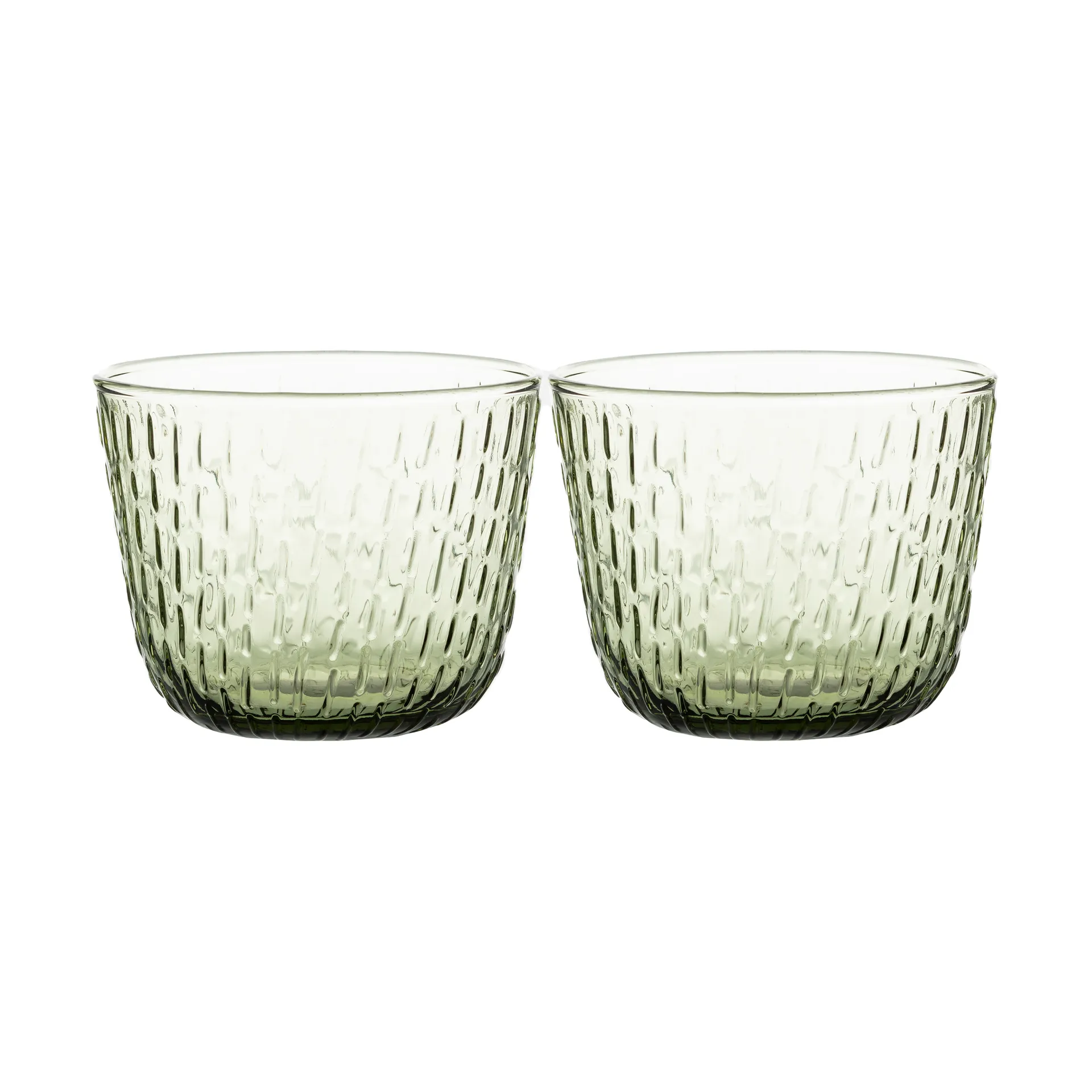 Syksy dricksglas 2 dl 2-pack, Olive Marimekko