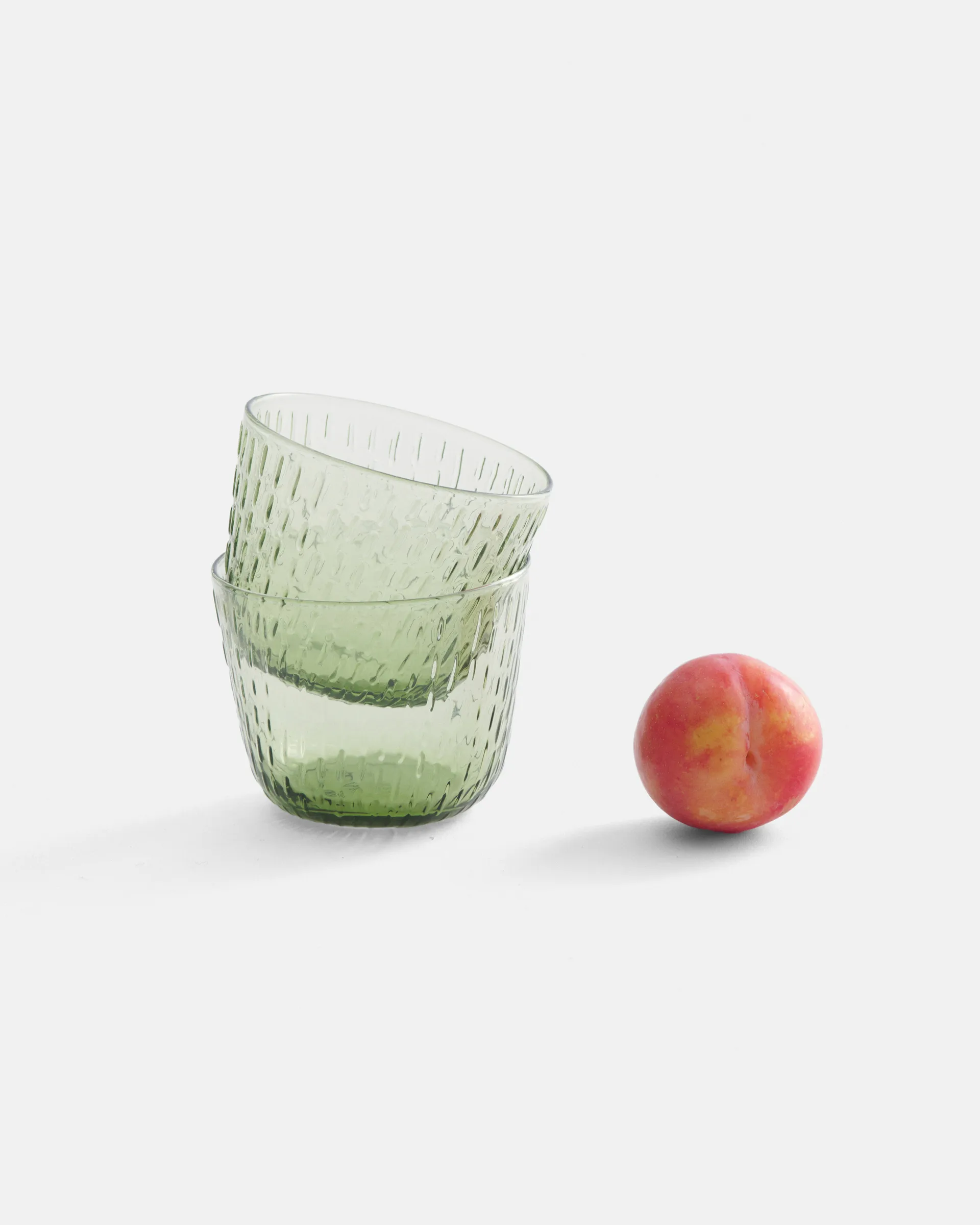 Syksy dricksglas 2 dl 2-pack, Olive Marimekko