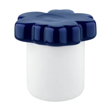 Unikko 60-årsjubileum burk Ø6,5x15,5 cm - White-d. blue - Marimekko