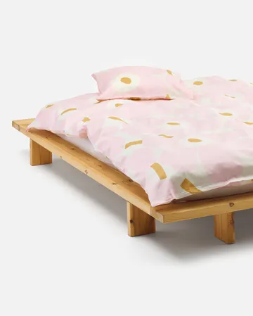 Unikko bäddset 150x210 cm+50x60 cm - White-light pink-beige - Marimekko