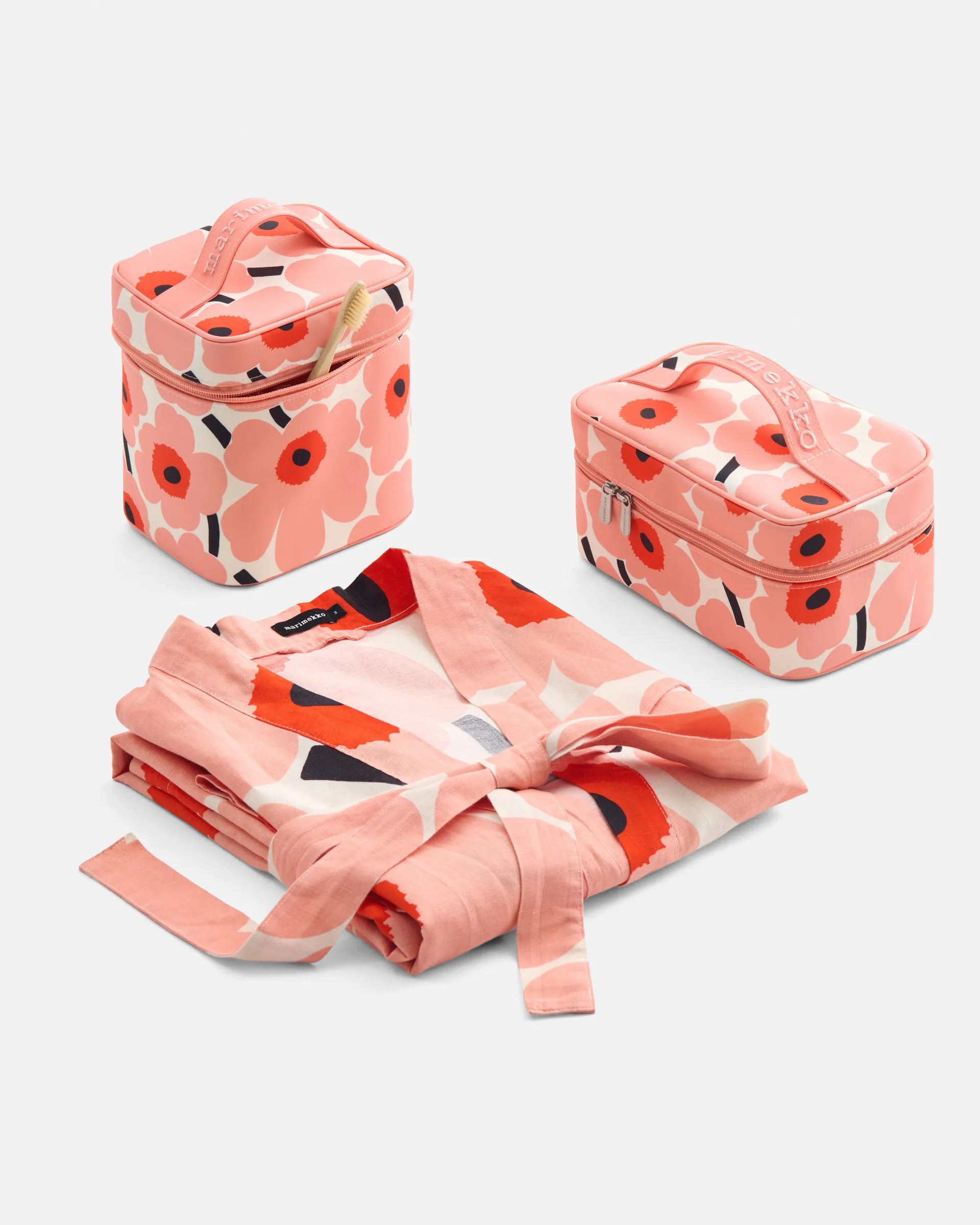 Unikko badrock L/XL, Off white-coral-orange red-charcoal Marimekko