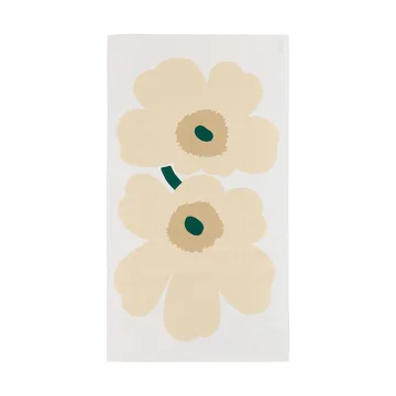 Unikko bordsduk - White-hay-sand-emerald - Marimekko