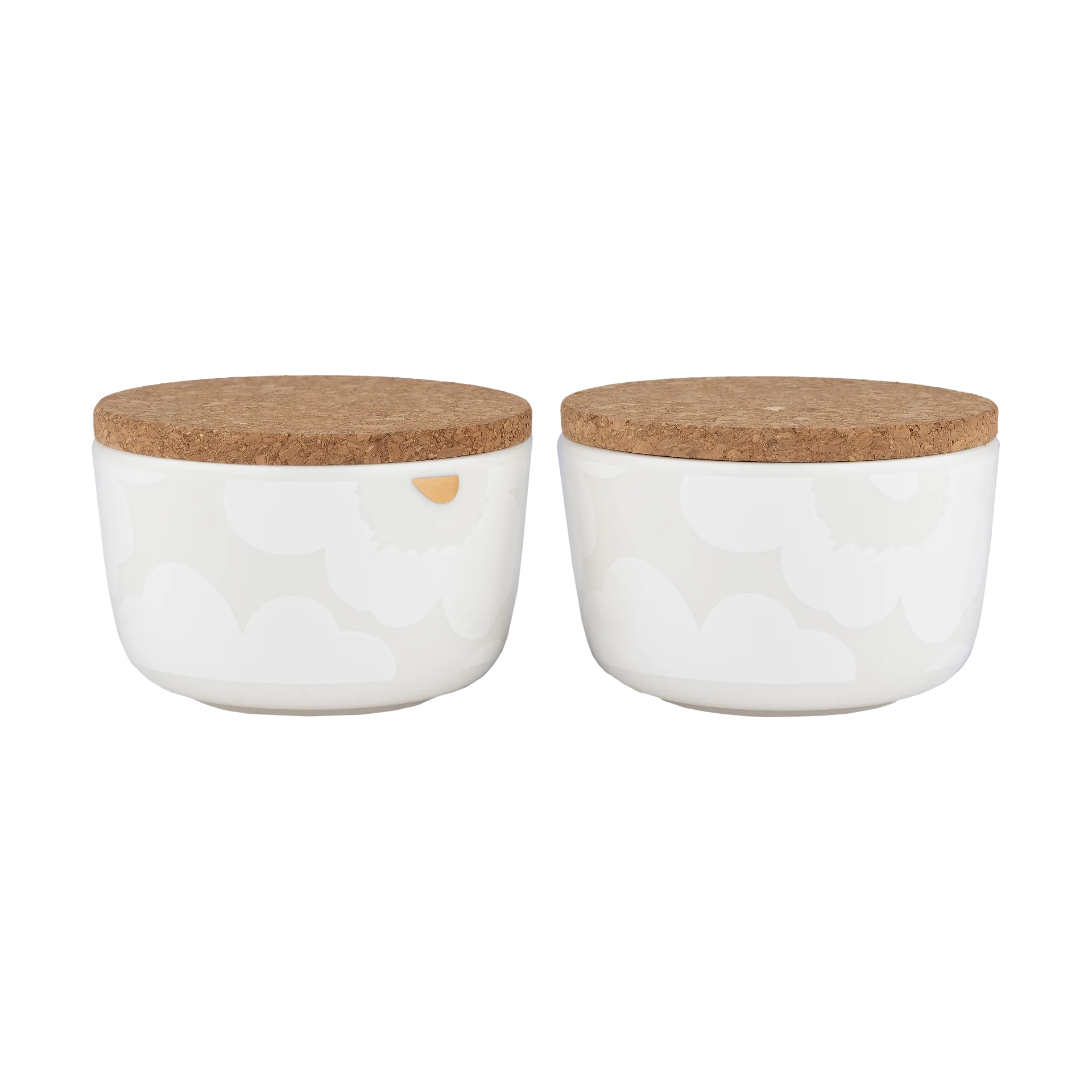 Unikko burk 25 cl 2-pack, White-gold Marimekko