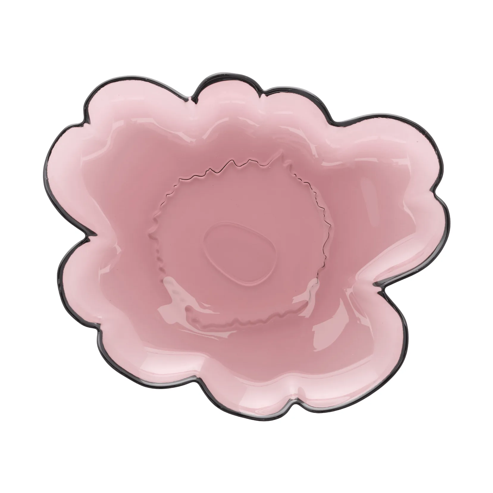 Unikko glastallrik 20 cm, Heather Marimekko