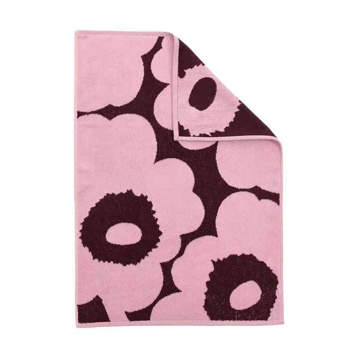 Unikko handduk 50x70 cm - Plum-pink - Marimekko