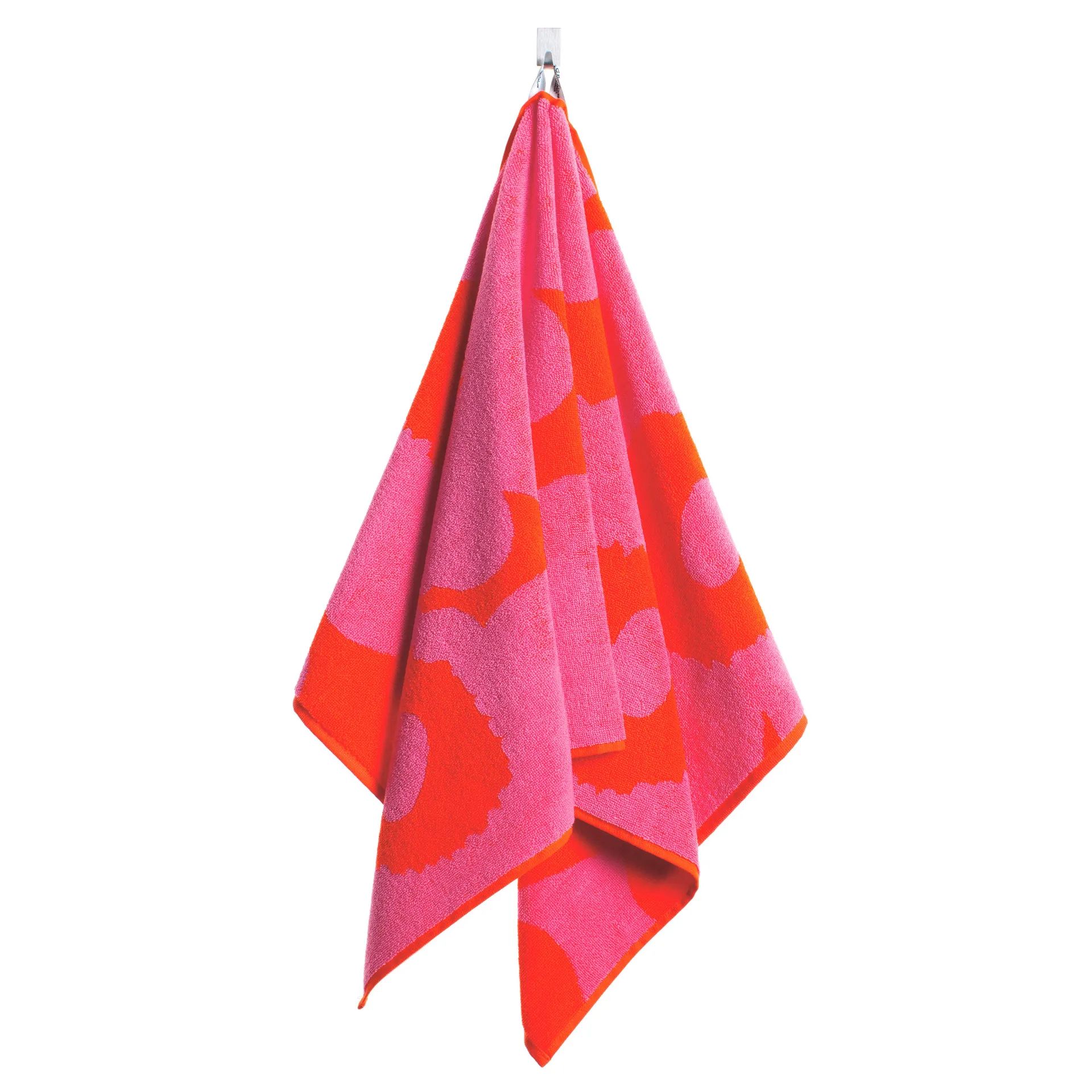 Unikko handduk röd-rosa, handduk Marimekko