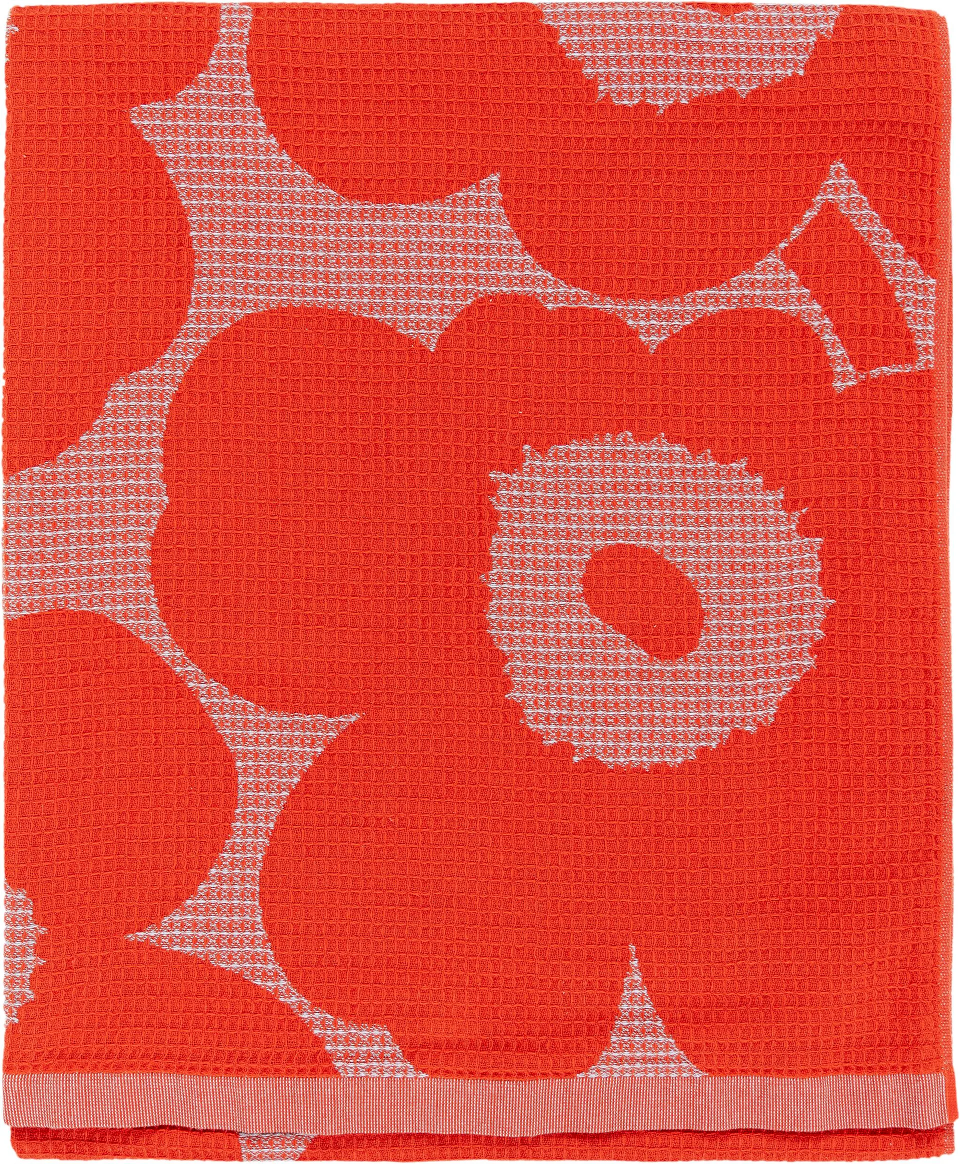 Unikko strandhandduk 96,5x180 cm, L. blue-orange Marimekko